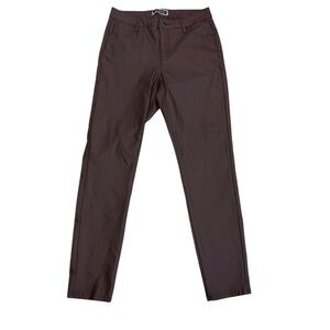 Melanie Lyne women’s burgundy maroon stretchy slim fit skinny pants Sz 10